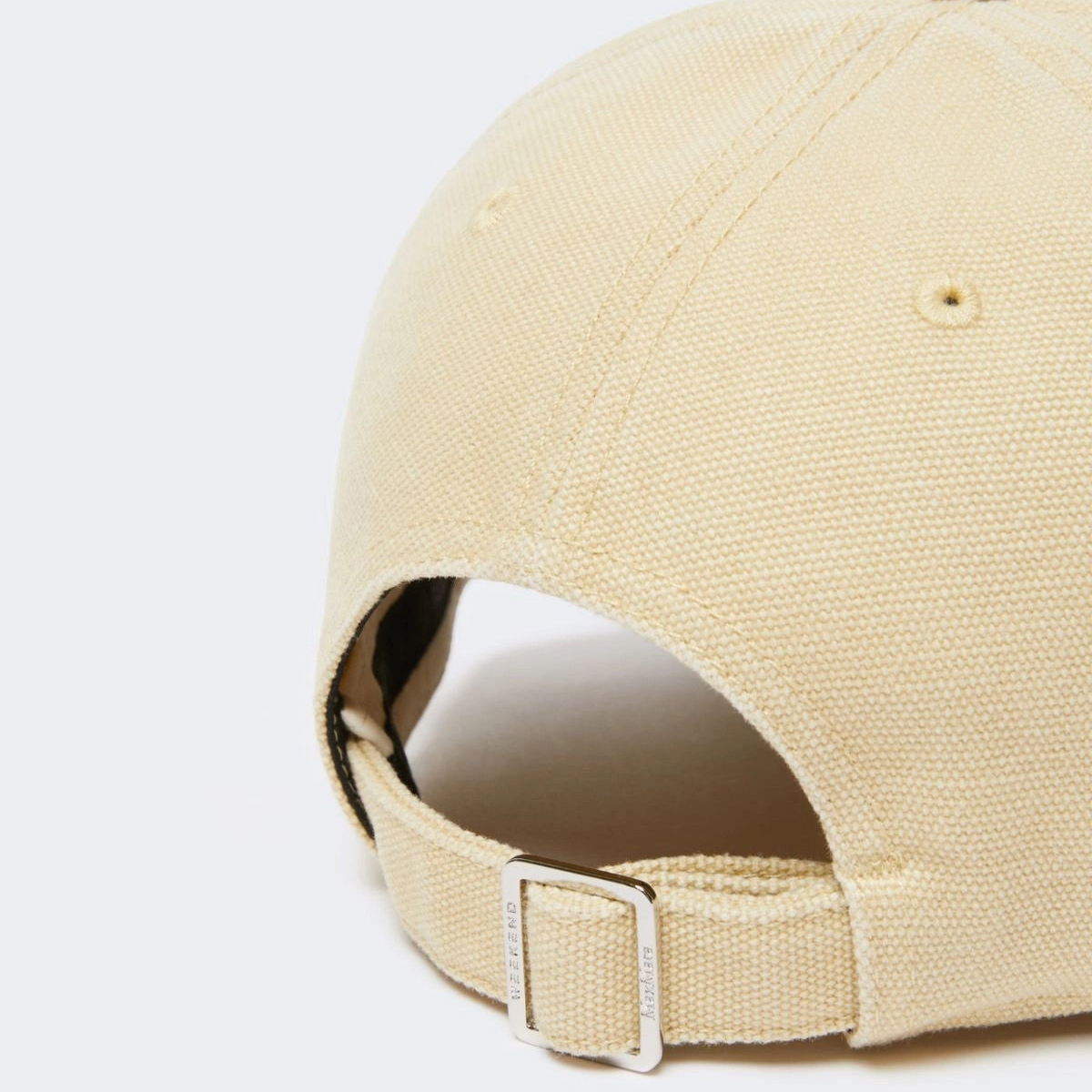 Maxmara cappello da baseball in canvas beige