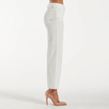 Cycle pantalone right velluto a coste bianco