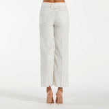 Cycle pantalone right velluto a coste bianco