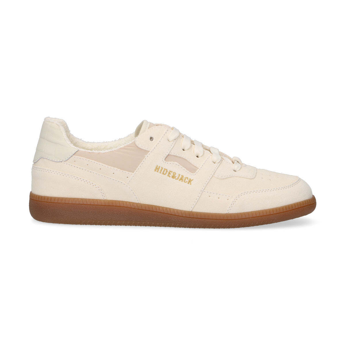 Hide&Jack sneaker in pelle,camoscio e nylon beige