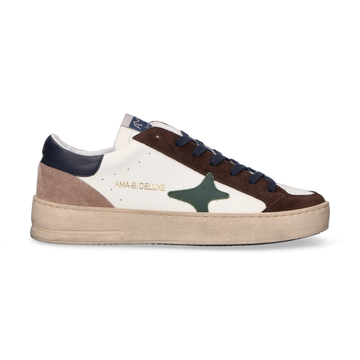 Ama Brand sneaker Slam in pelle bianca