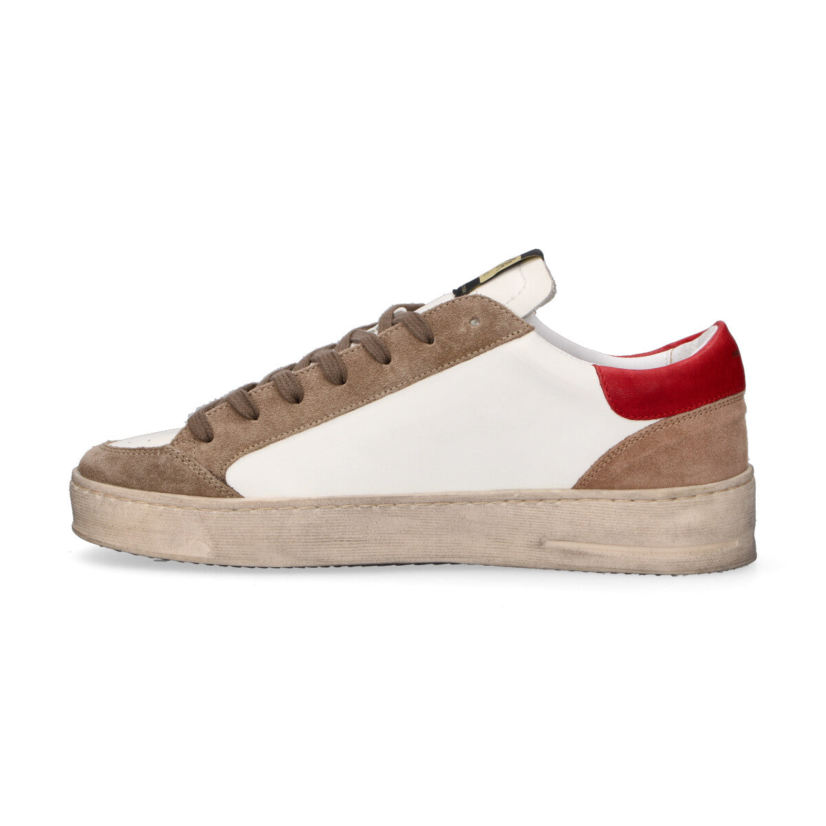 Ama Brand sneaker Slam in pelle bianca beige