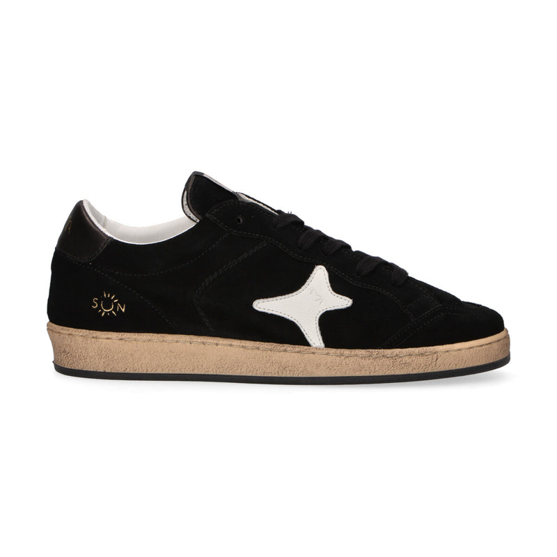 Ama Brand sneaker Sun in camoscio nero