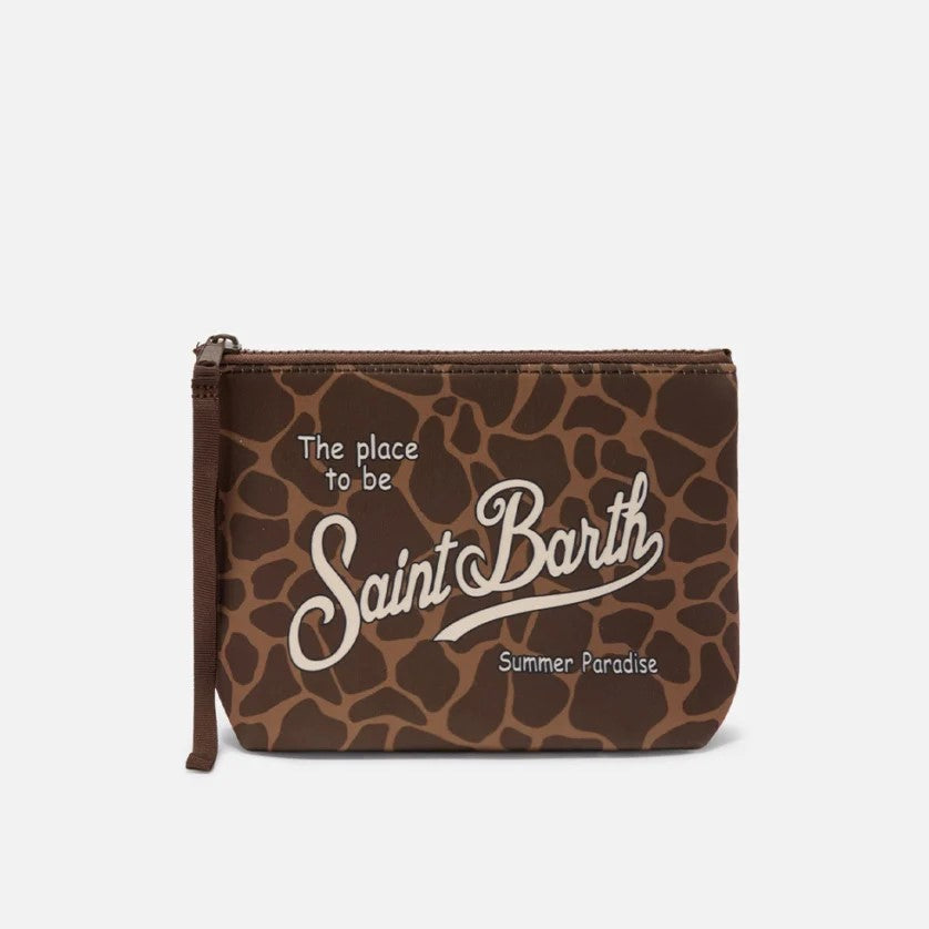 Mc2 Saint Barth pochette Aline Giraffe Skin