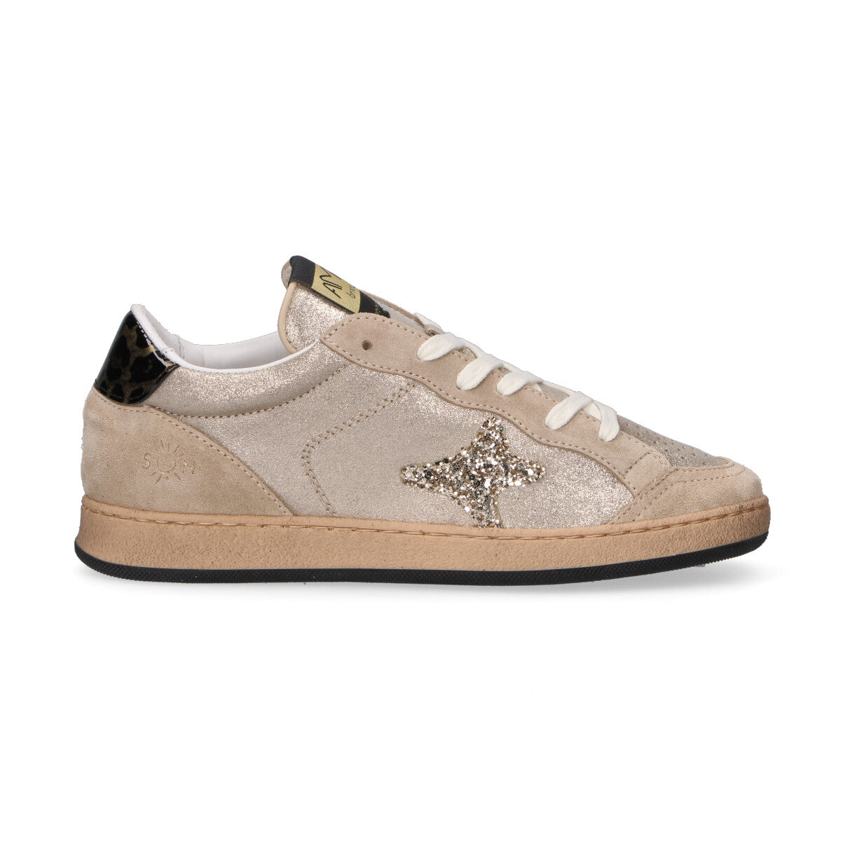 AMA BRAND SNEAKER SUN IN PELLE ORO