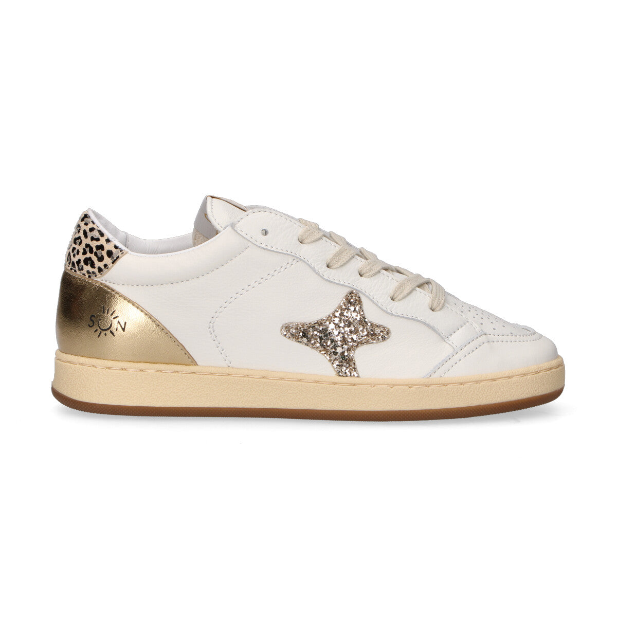 Ama Brand sneaker Sun in pelle bianca