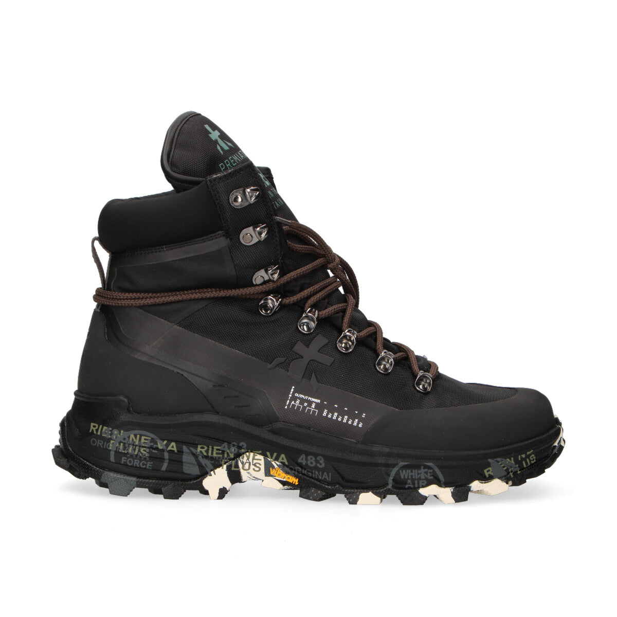 Premiata sneaker Midtreck in nylon nera