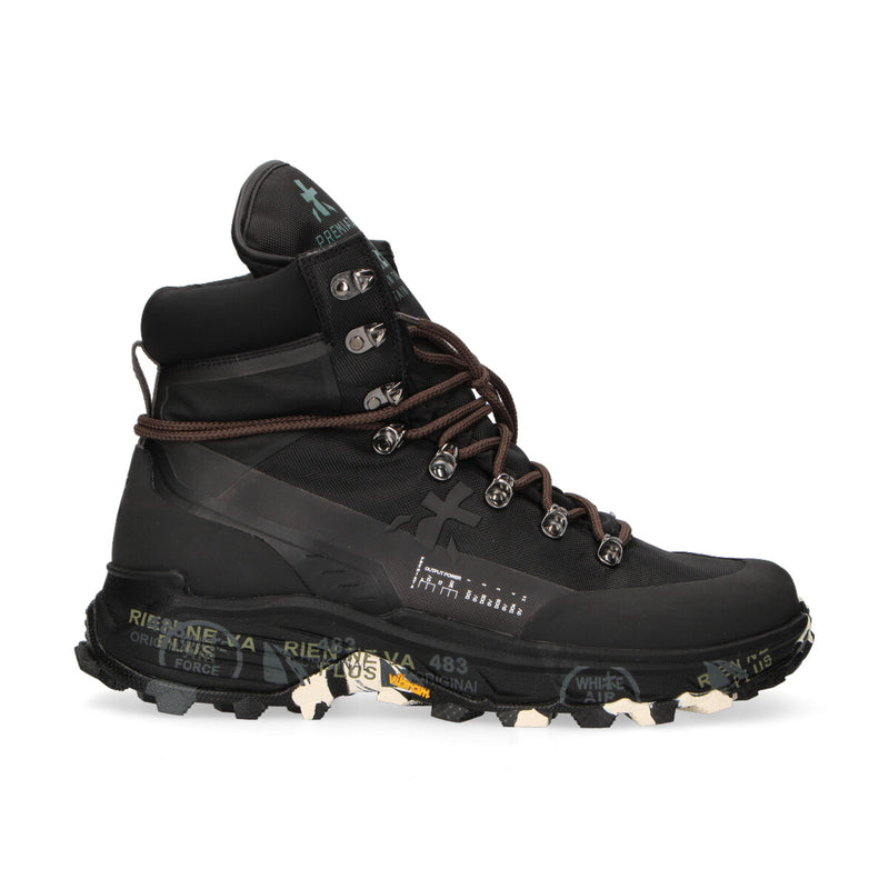 Premiata sneaker Midtreck in nylon nera