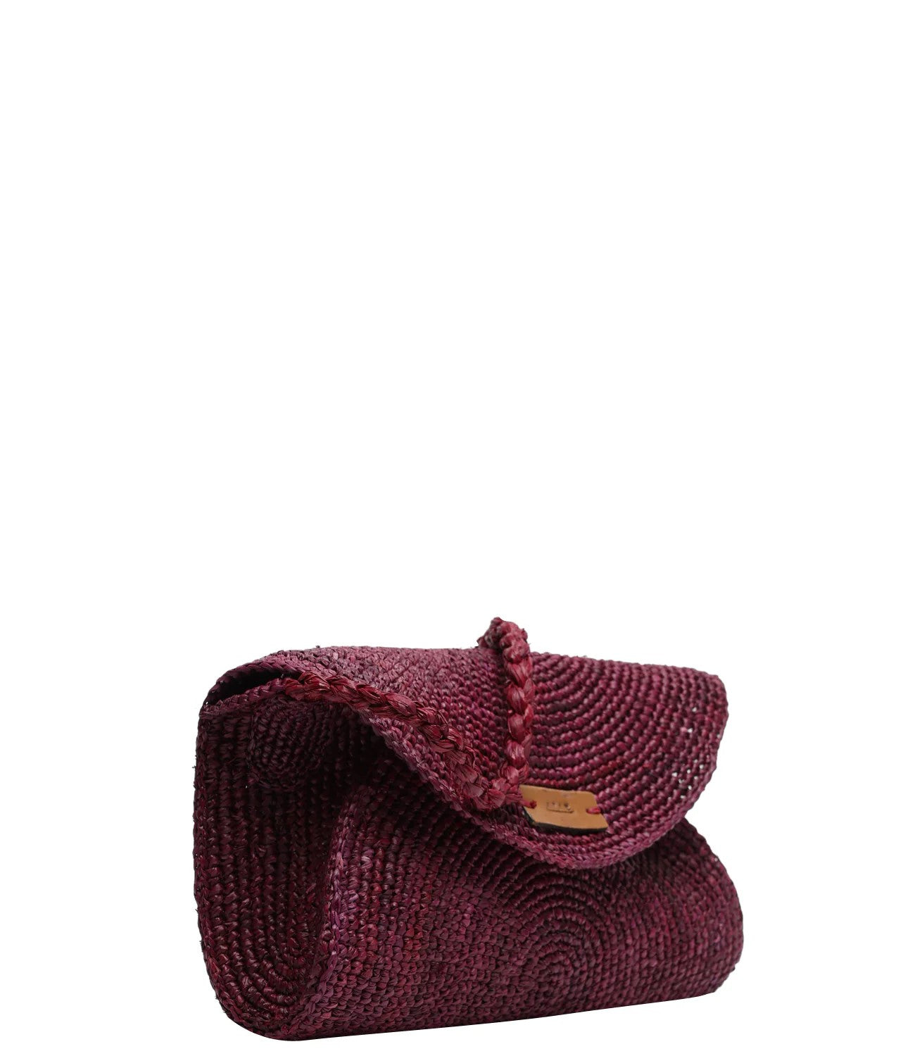 Afar borsa Samira in raffia viola