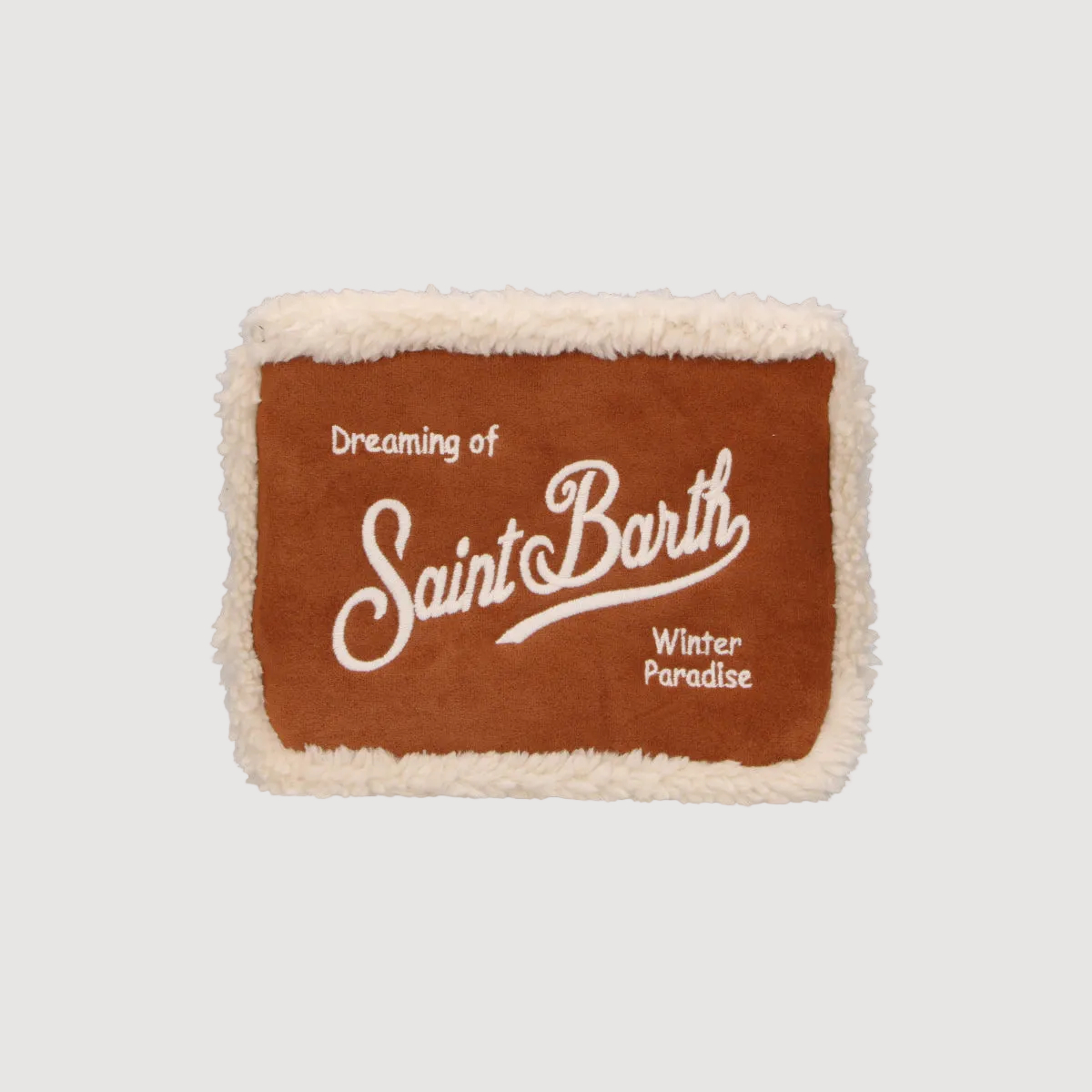 Mc2 Saint Barth pochette Aline Shearling cuoio