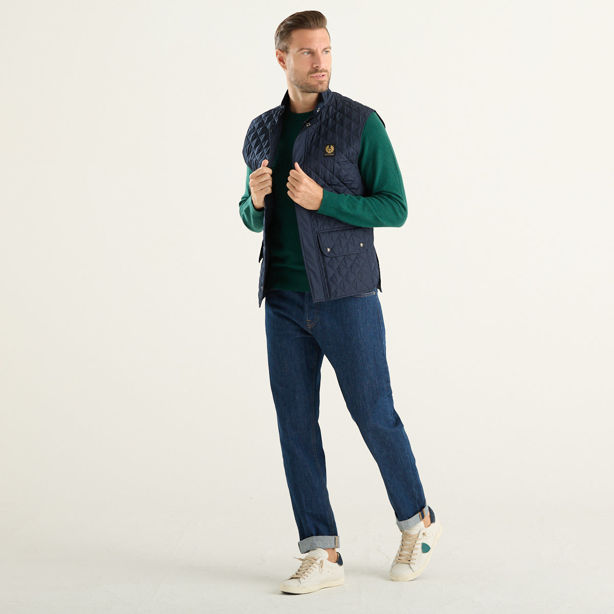 Gilet Belstaff Icon Blu Dark Ink