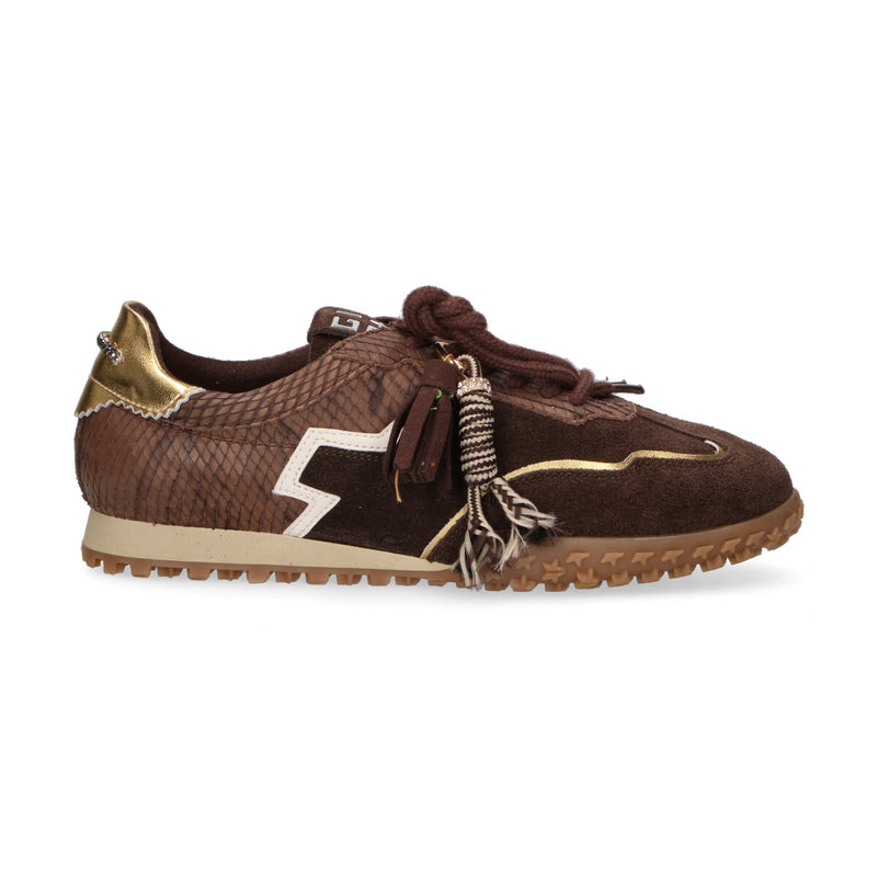 Gio+ sneaker Cielo in camoscio marrone