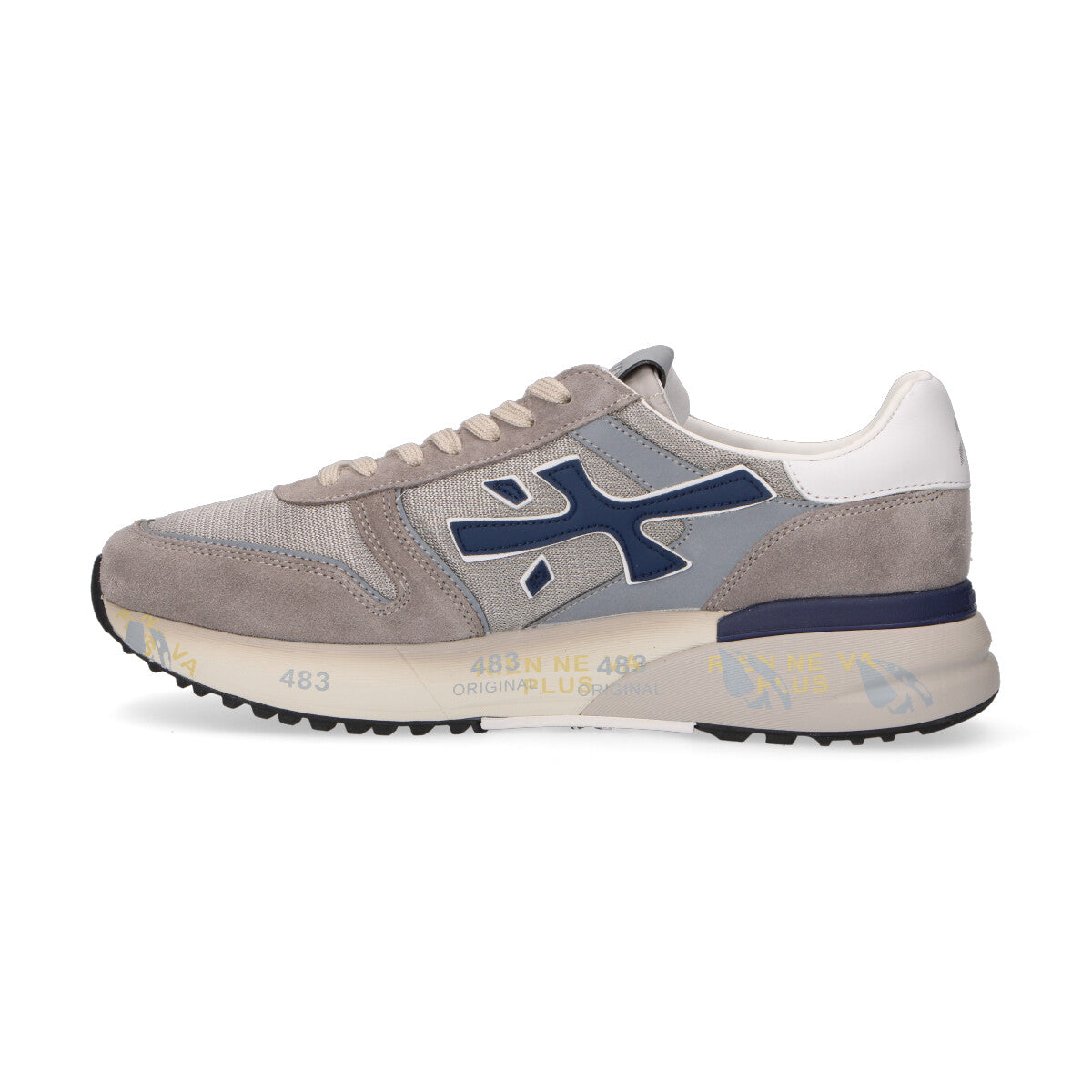 Premiata sneaker Mick in camoscio grigio