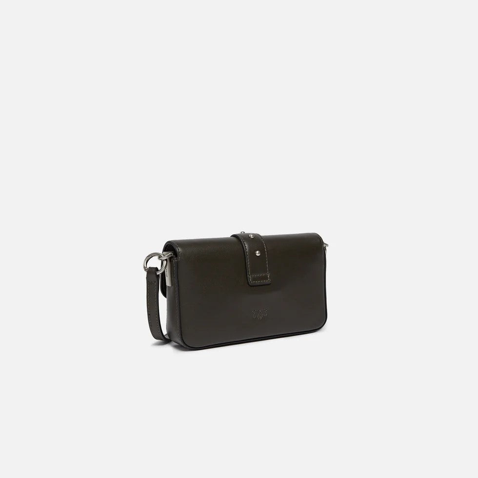 Pinko borsa a spalla Baby Love Bag One Slouchy in pelle nera