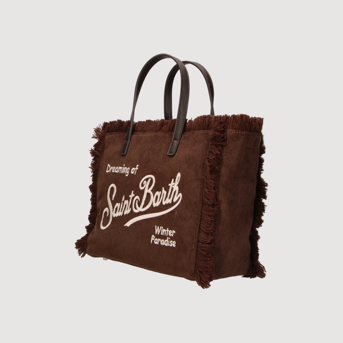 Mc2 Saint Barth borsa Colette Corduroy marrone
