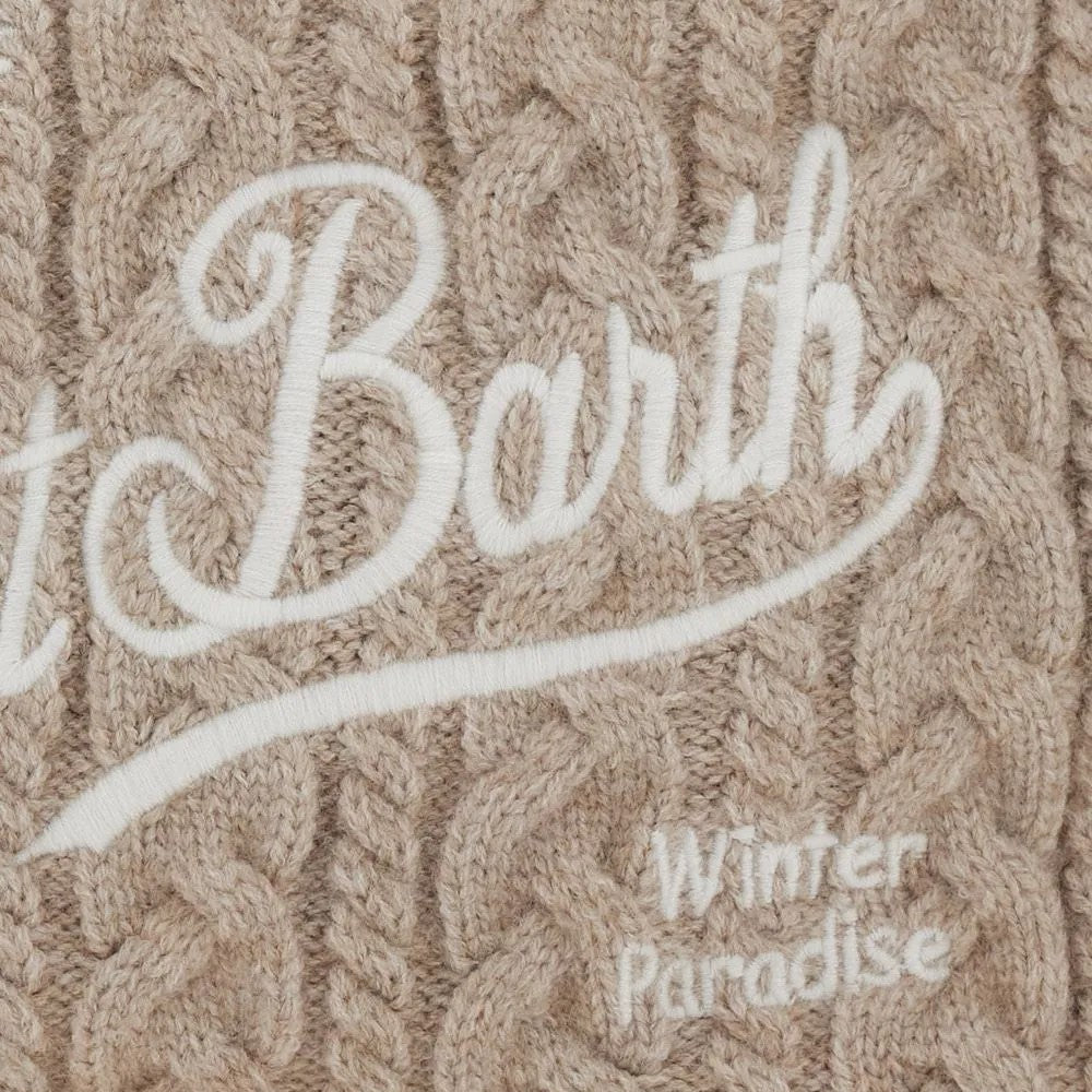 Mc2 Saint Barth borsa colette Wool Braid beige