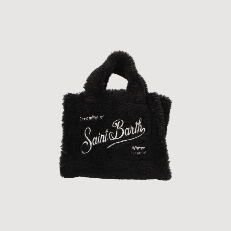 Mc2 Saint Barth borsa Vanity Mini Teddy nera