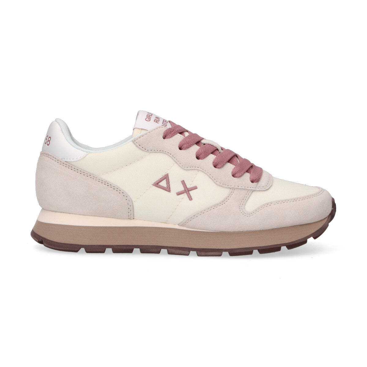Sun68 sneaker Ally Solid in camoscio bianca