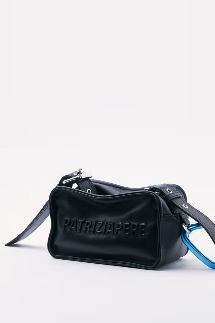 Patrizia Pepe borsa crossbody (IM)PERFECTION mini in pelle nera