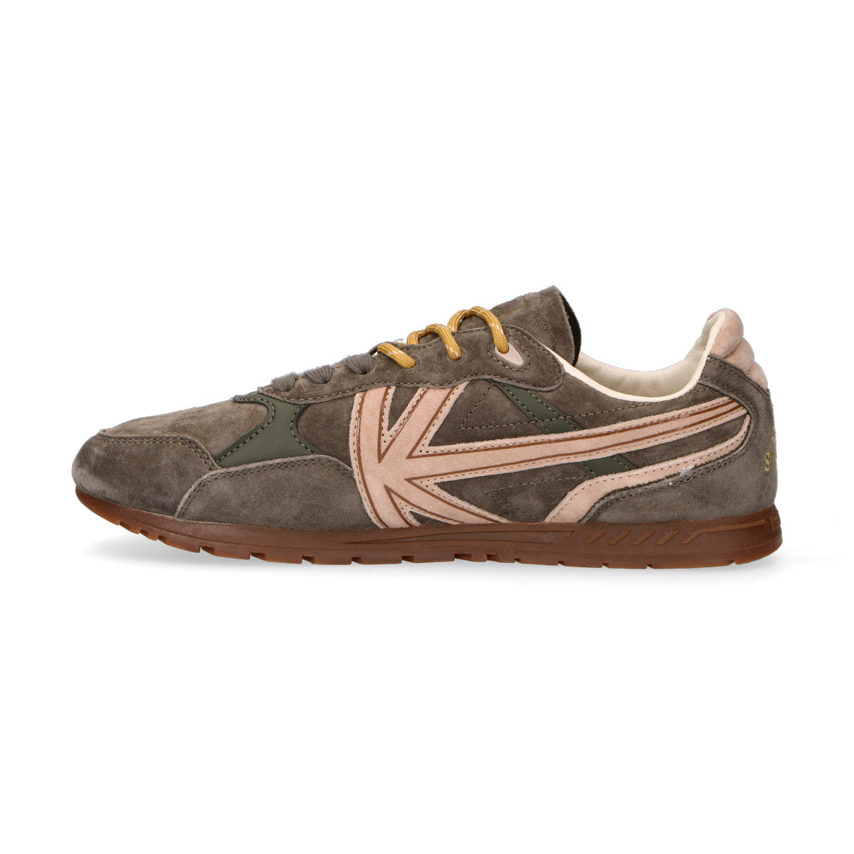 Kaotiko sneaker Seattle in camoscio verde