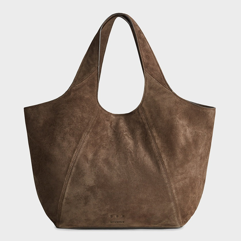 Copenhagen borsa vintage in pelle scamosciata testa di moro