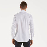 XACUS travel shirt collo francese piccolo bianca