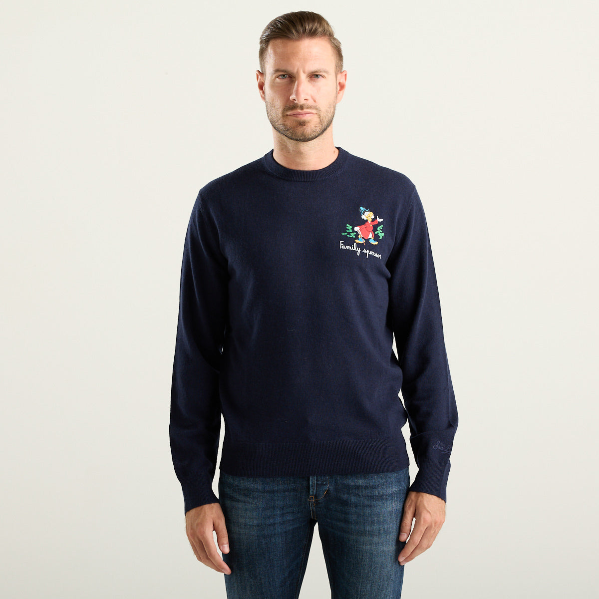 MC2 Saint Barth Heron Light Maglione Uomo Blu Family Person