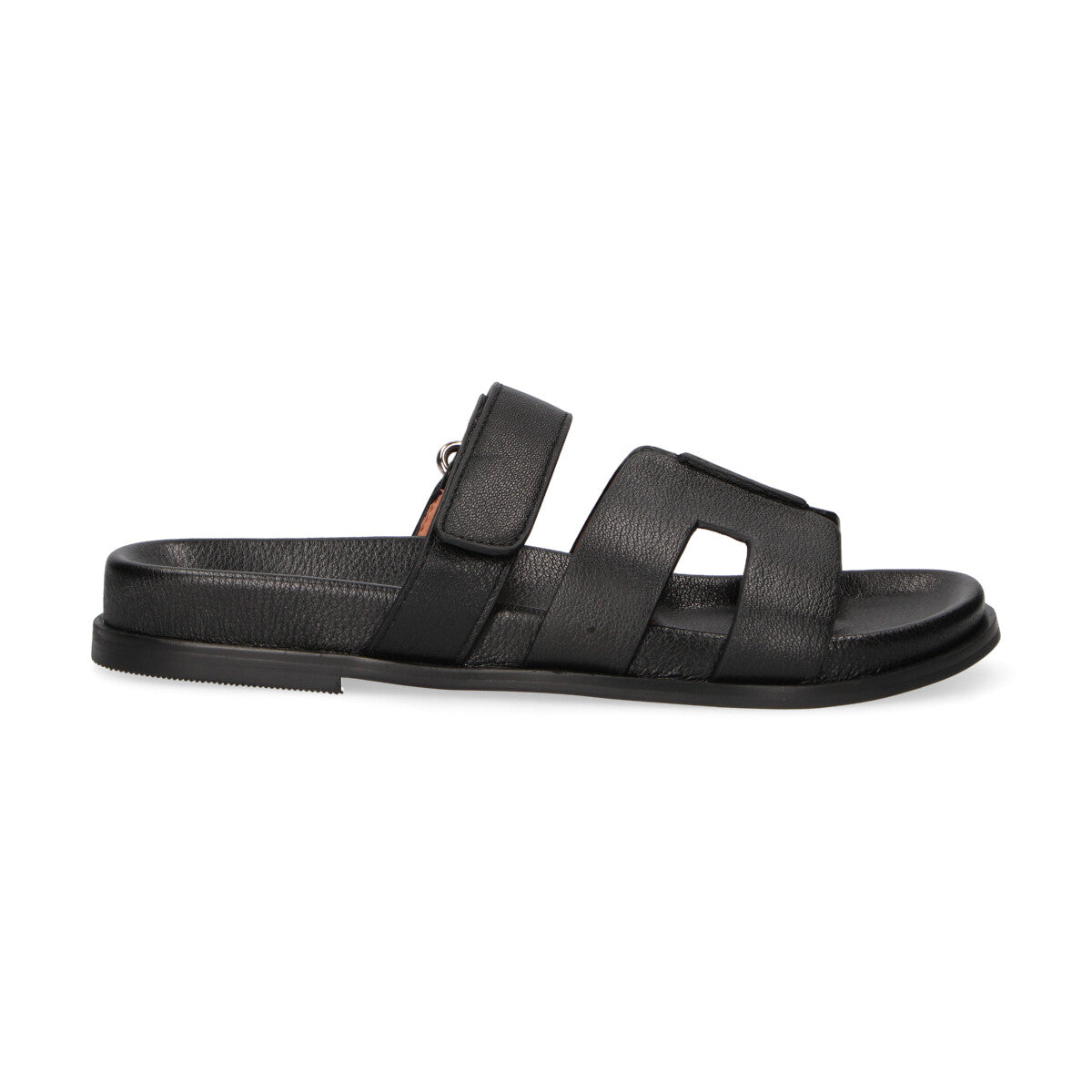 Bibi Lou sandalo con strappo in pelle nera