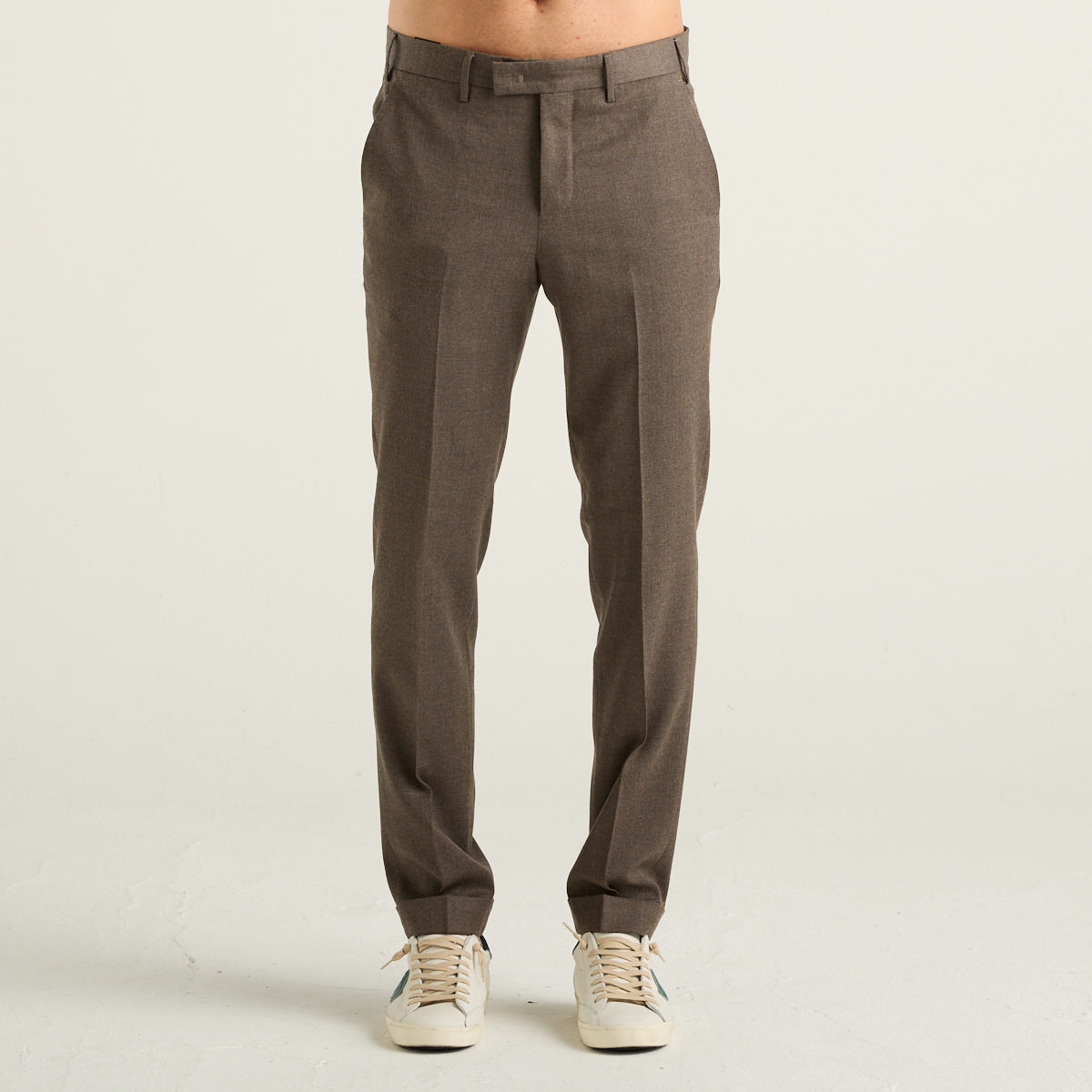 PT Torino pantalone Mads in lana tortora