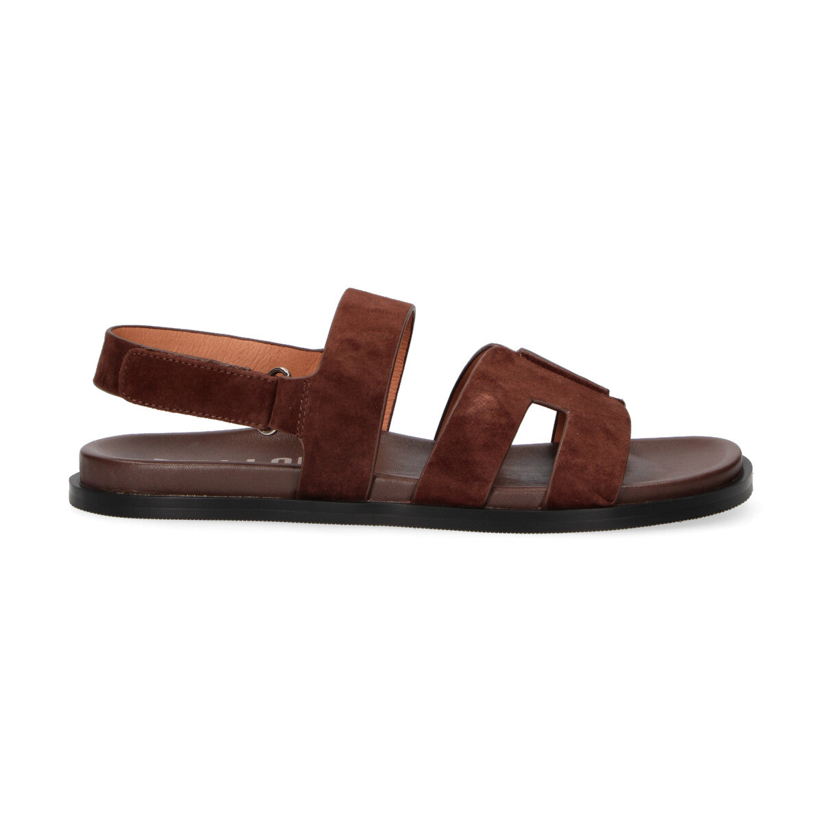 Bibi Lou sandalo con strappo in camoscio marrone