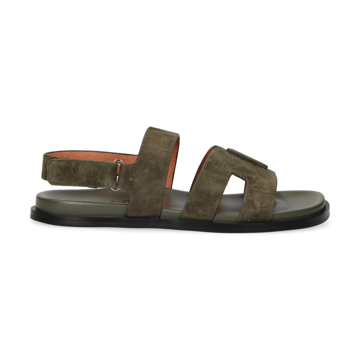 Bibi Lou sandalo con strappo in camoscio verde