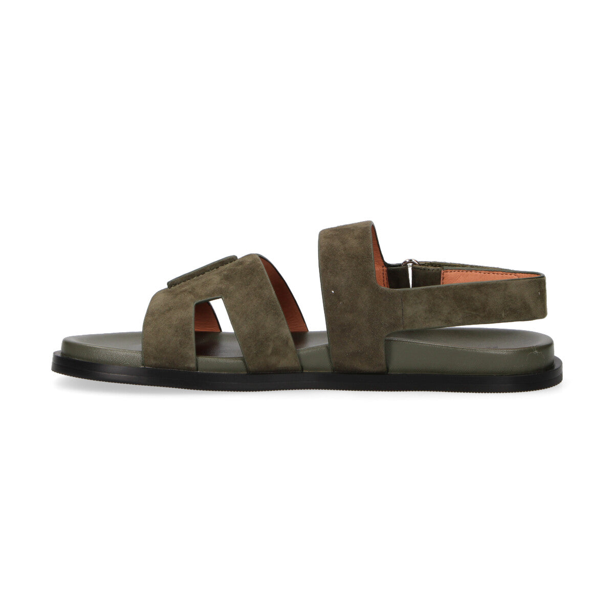Bibi Lou sandalo con strappo in camoscio verde