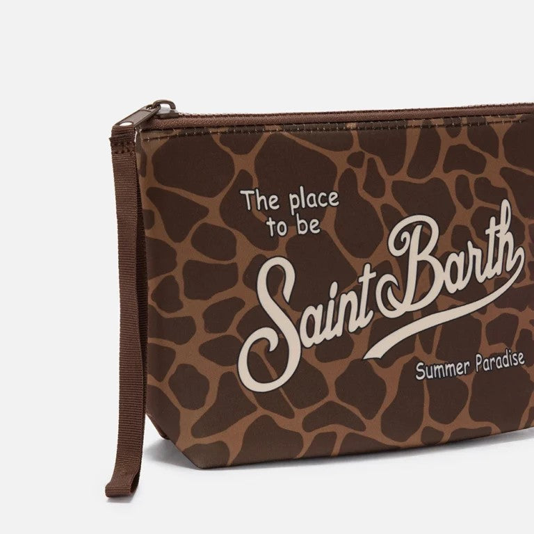 Mc2 Saint Barth pochette Aline Giraffe Skin