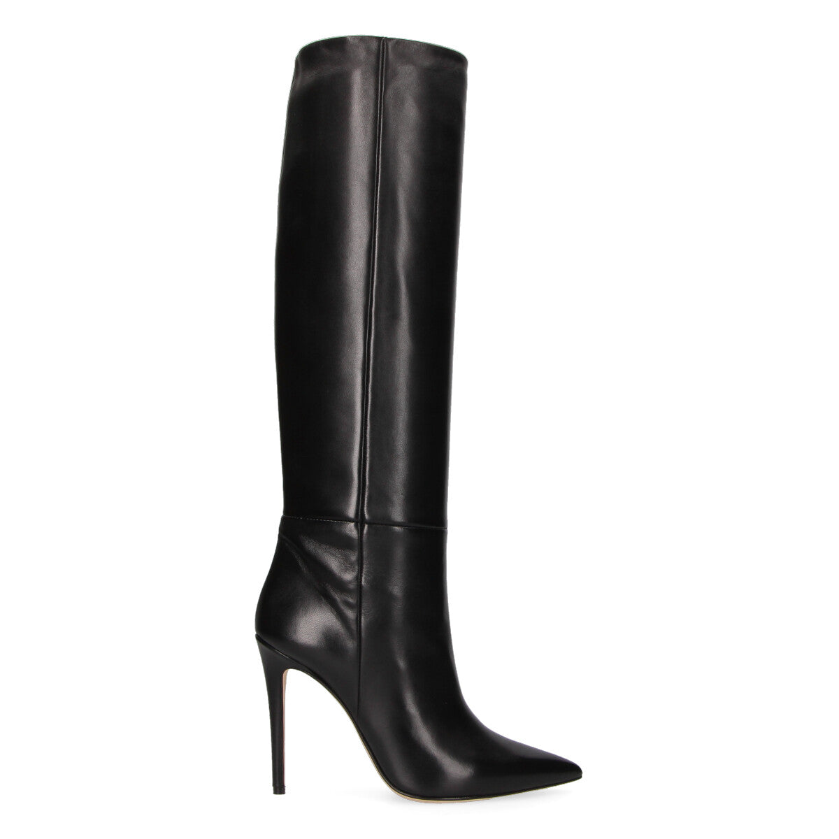 Anna F stivale alto in pelle nero