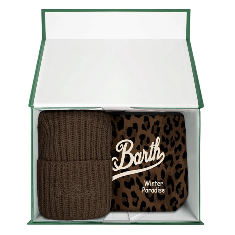 Mc2 Saint Barth Christmas Box pochette Aline e berretto dark leo