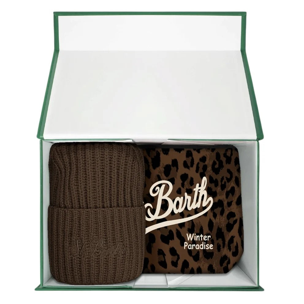 Mc2 Saint Barth Christmas Box pochette Aline e berretto dark leo