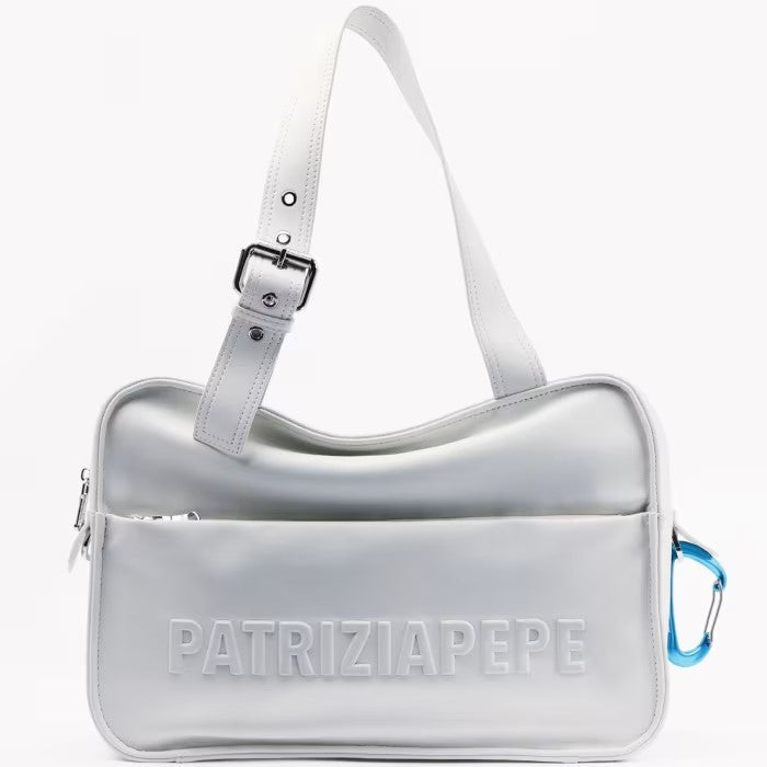 Patrizia Pepe borsa Shopping (IM)perfection in pelle bianco