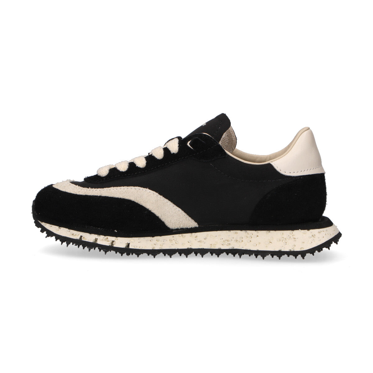 BePositive sneaker Starter in camoscio nero