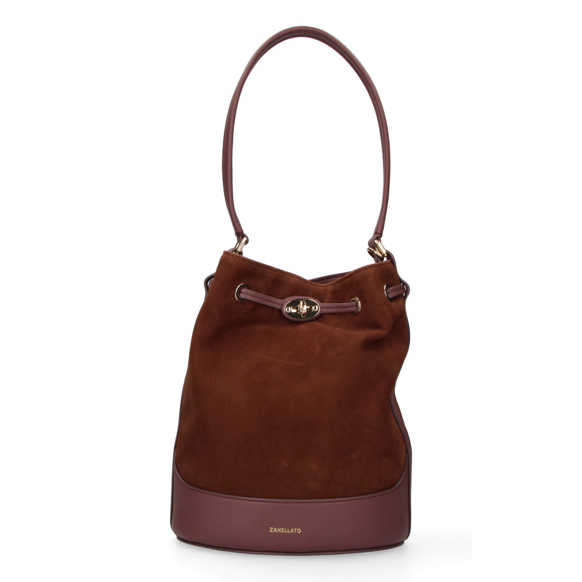 Zanellato borsa Mondà small Zashmere brown legno di noce