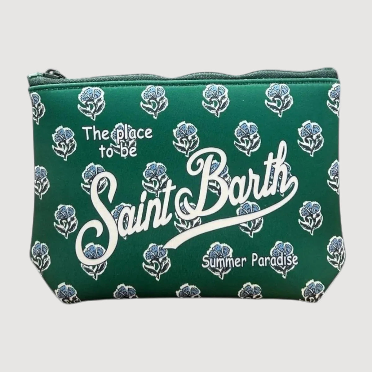 Mc2 Saint Barth pochette Aline Jaipur Bloom verde