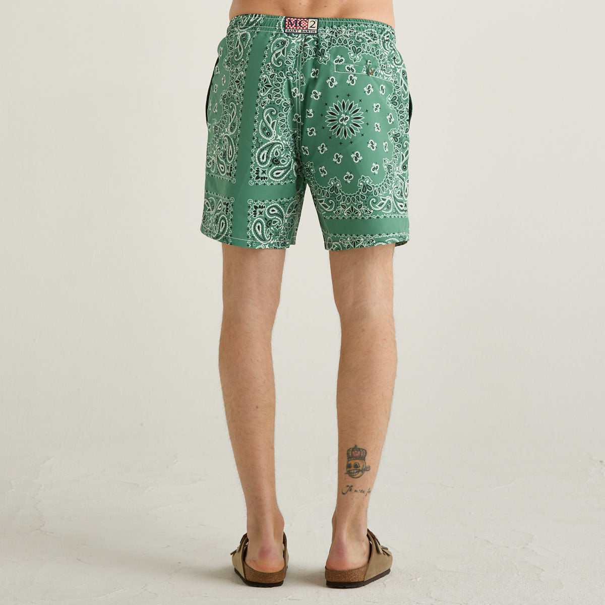Mc2 Saint Barth costume bandanna round verde