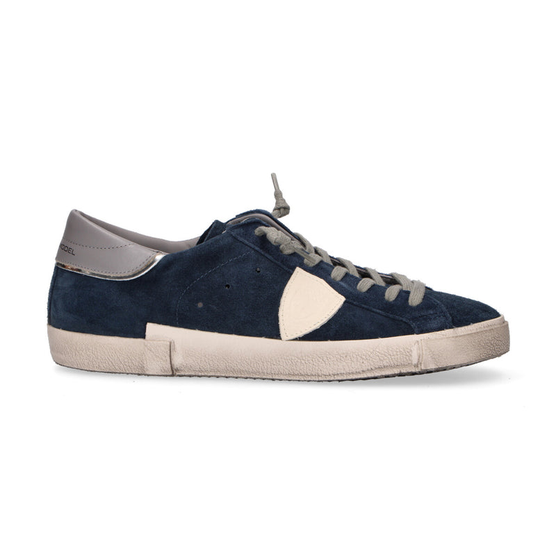 Philippe Model sneaker Paris in camoscio blu