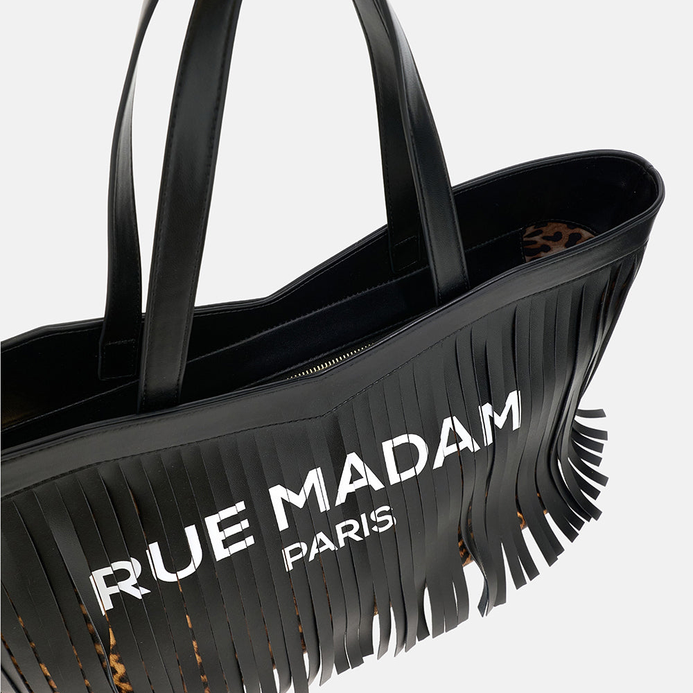 Rue Madam Paris Sauvage Shopping bag leopard