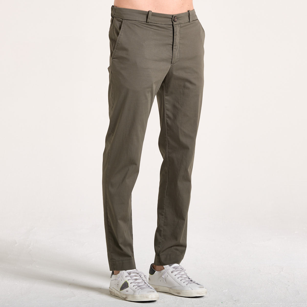 RRD cottech chino jo pant verde foresta