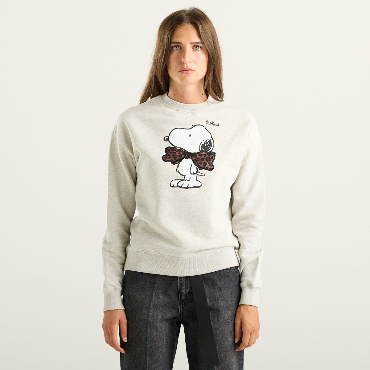 MC2 Saint Barth Felpa Donna Snoopy Grigia