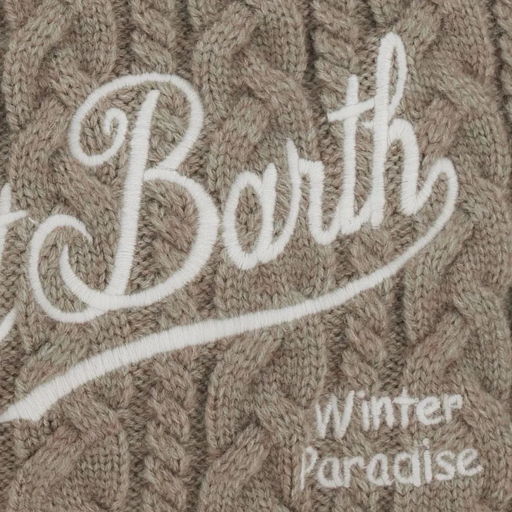 Mc2 Saint Barth borsa colette Wool Braid grigia