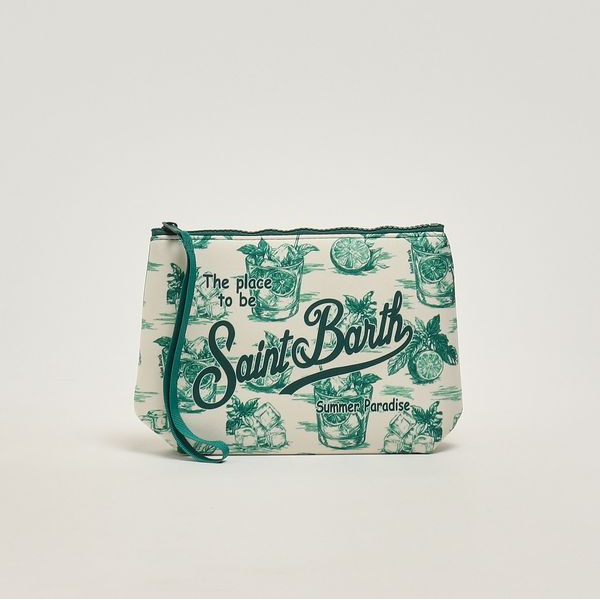 Mc2 Saint Barth pochette Mojito Toile verde