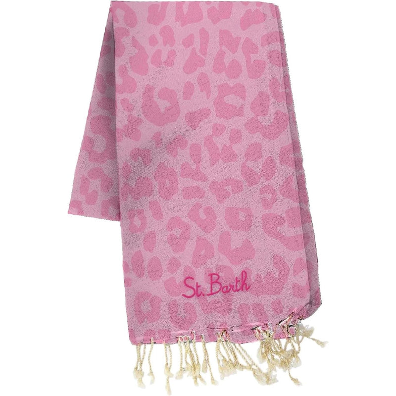 Mc2 Saint Barth telo mare Foutas Pastel leopard rosa