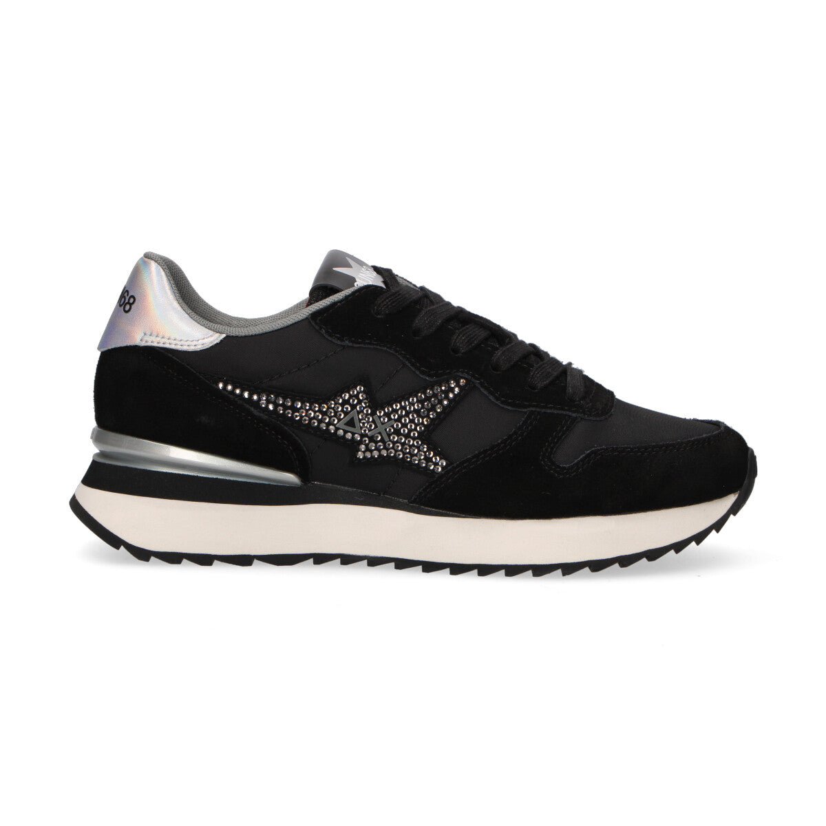 Sun68 sneaker Stargirl Strass in nylon nera