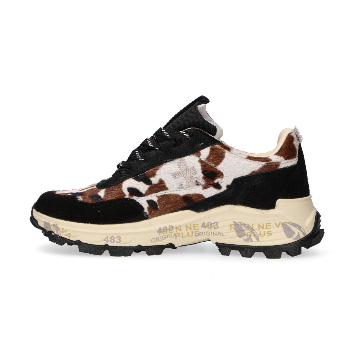 Premiata sneaker Devind in cavallino muccato